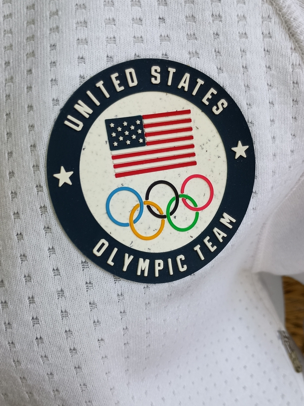 Nike White USA Olympic Varsity Jacket with Red Swoosh_S - Picture 6 of 10